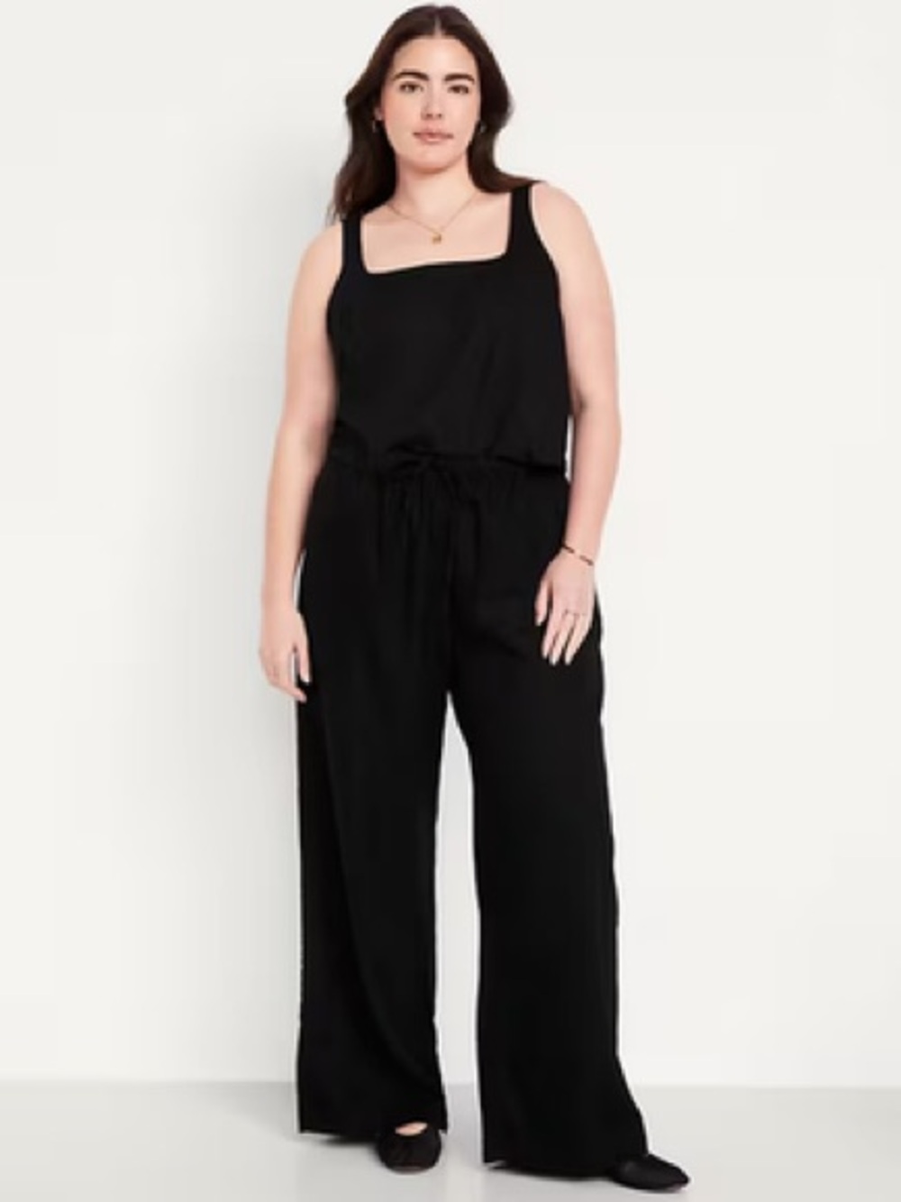 Old Navy High Waisted Wide Leg Linen Blend Pants SIZE XL FITS 16-18 NWT